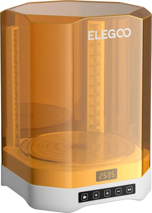 Pajisje larje dhe kurimi printesh resin 2-në-1, Elegoo Mercury Plus 3.0 50.101.059300, rezervuar 7.5 L, zonë kurimi Ø250×290 mm, kontrolle me prekje
