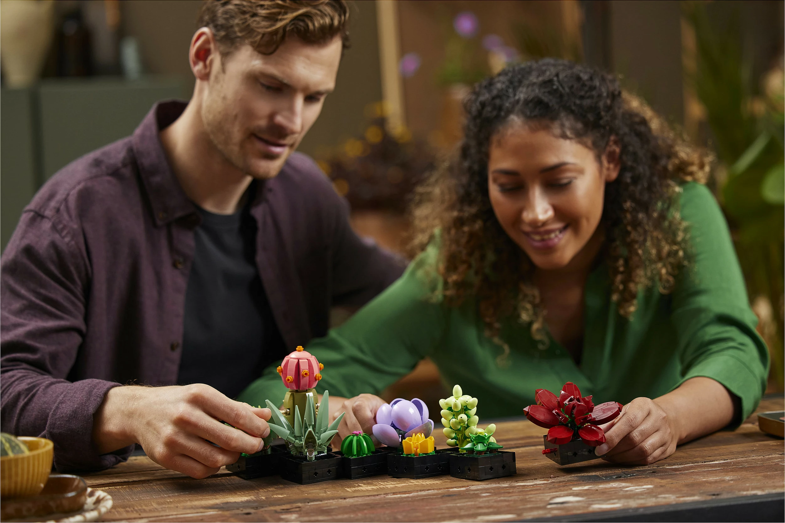 Set ndërtimi LEGO Botanicals Succulents 10309, 771 copë, 18+, multikolor