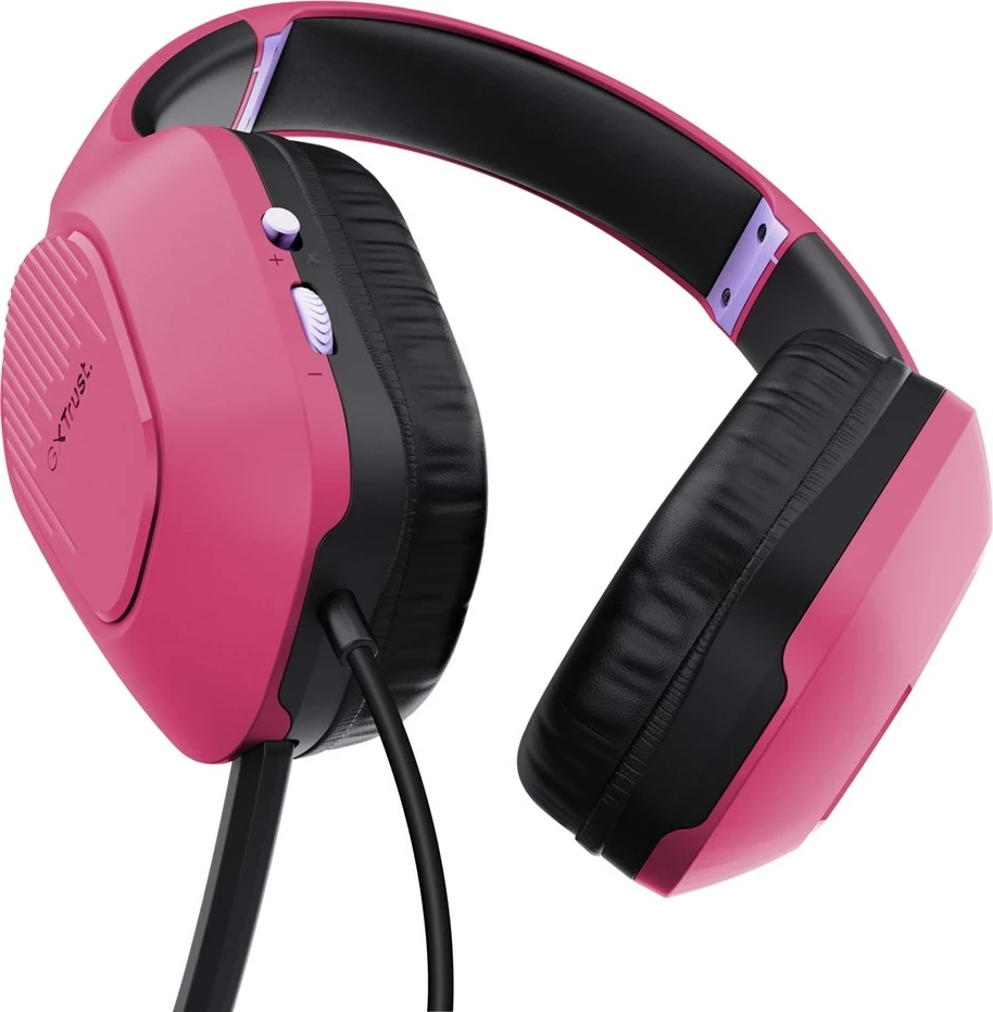 Kufje Trust GXT 415P Zirox, Gaming, Rozë