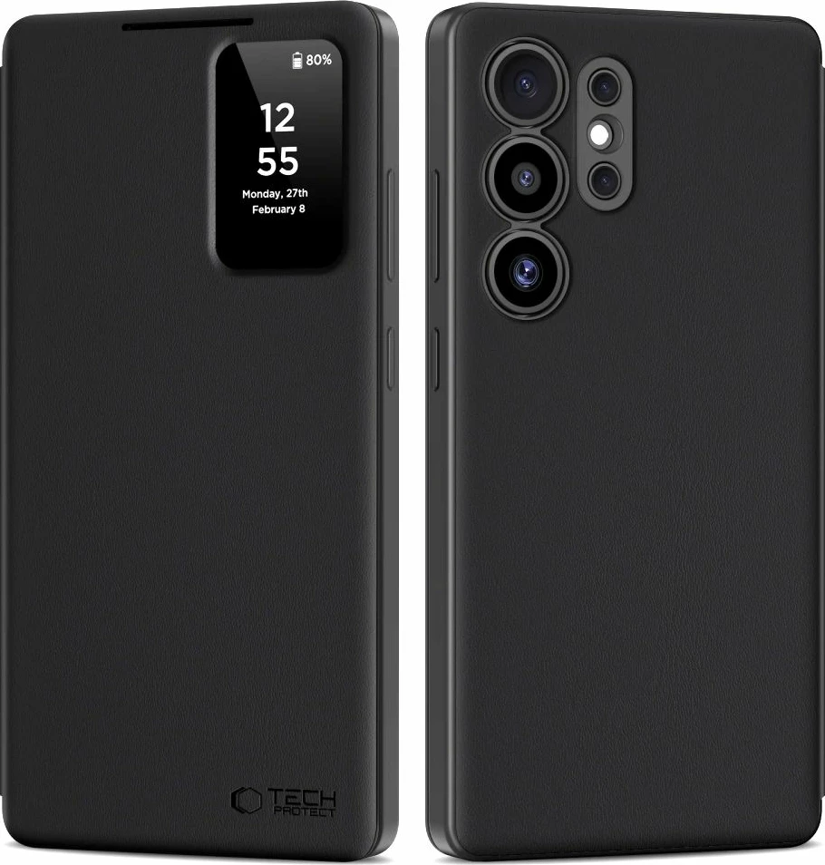 Mbështjellës Tech-Protect Smart Wallet për Samsung Galaxy S25 Ultra, Matte Black
