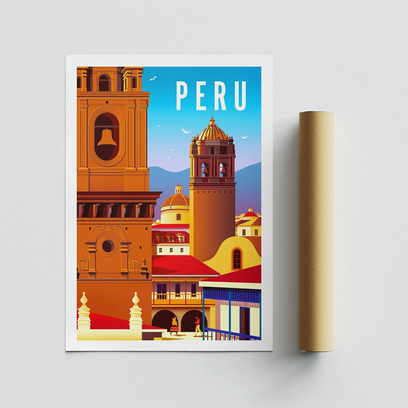 Poster A3, Peru - 2010, shumëngjyrësh, Wallity