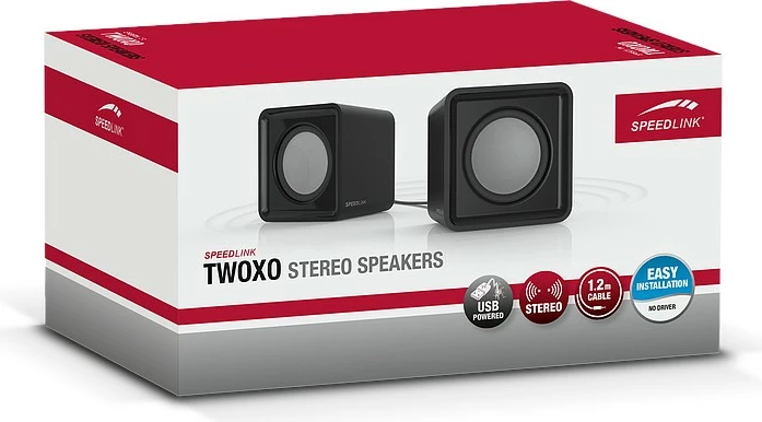 Bokse stereo Speedlink TWOXO, 2.0 kanale, 5 W, të zeza