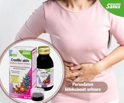 Tonik bimor kundër infeksioneve urinare SALUS CranBlu Aktiv, 100 ml