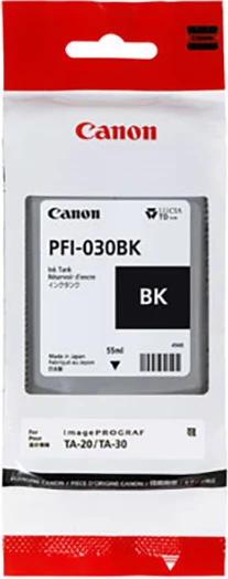 Tank boje, Canon, PFI-030BK / 3489C001, 55 ml, e zezë