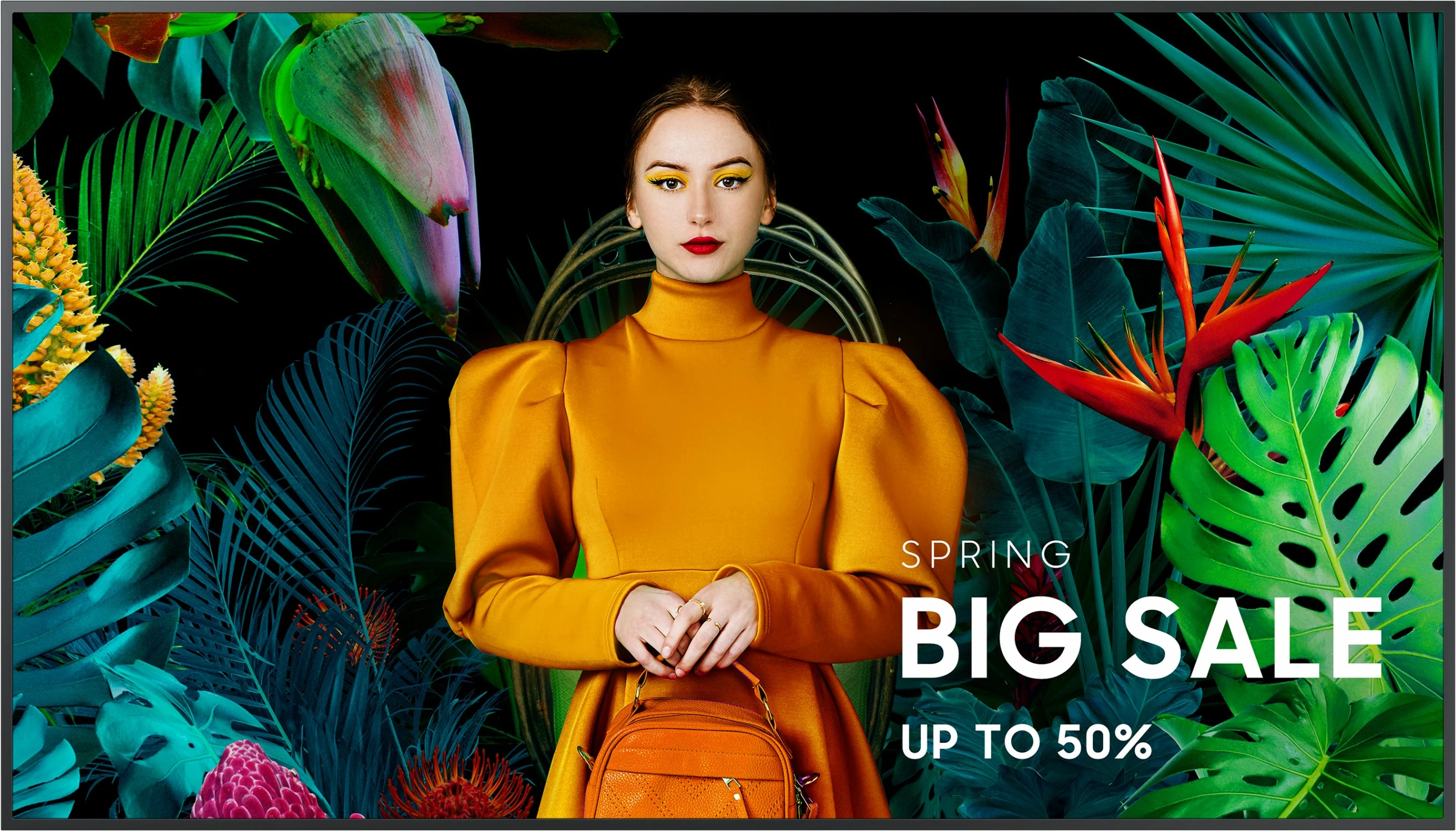 Ekran Samsung QB85C, Digital Signage, 85", LCD, 4K, Wi-Fi, Charcoal Black