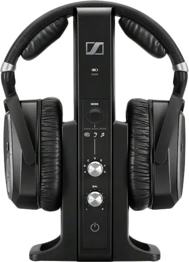 Kufje Sennheiser RS 195-U, wireless, lidhje 3.5 mm, head-band, bateri AAA, të zeza