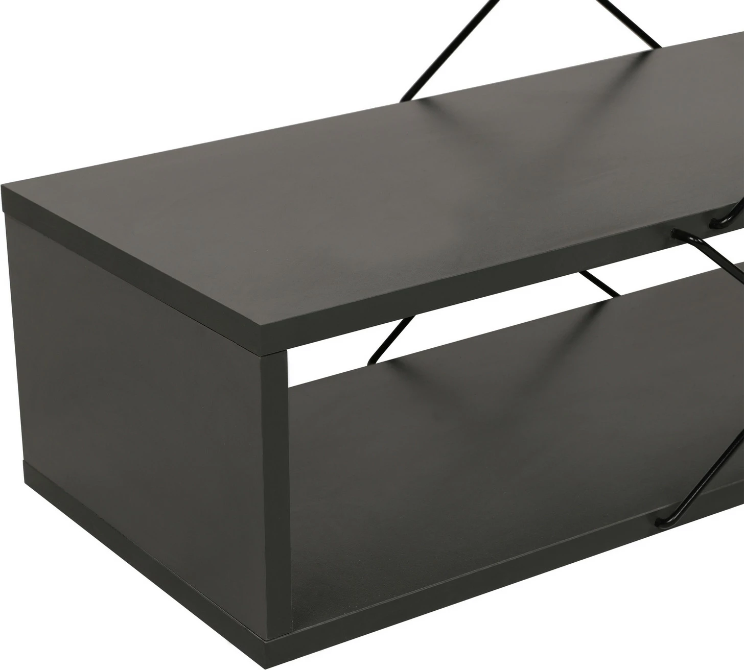 Komodë TV Hanah Home, Zigzag, ngjyrë antracit