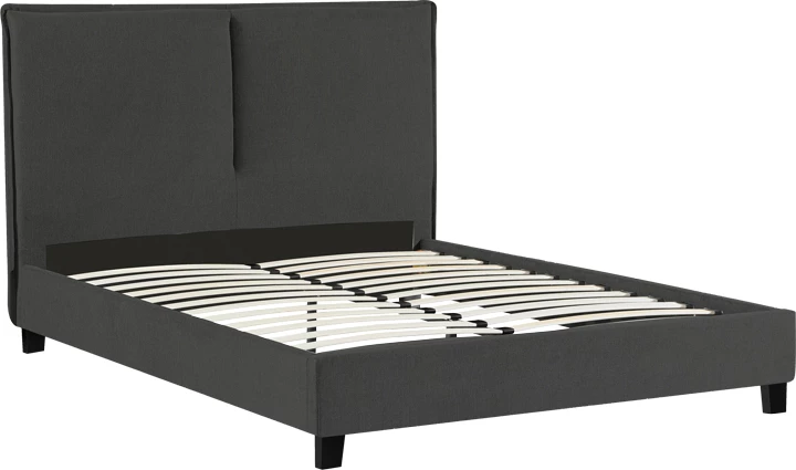 Shtrat dopio Majus, pëlhurë ngjyrë qymyr-bezhë, 160x200cm