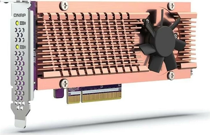 Kasë zgjerimi Qnap QM2-2P-384A, PCI Express 3.0 x8, 2x M.2