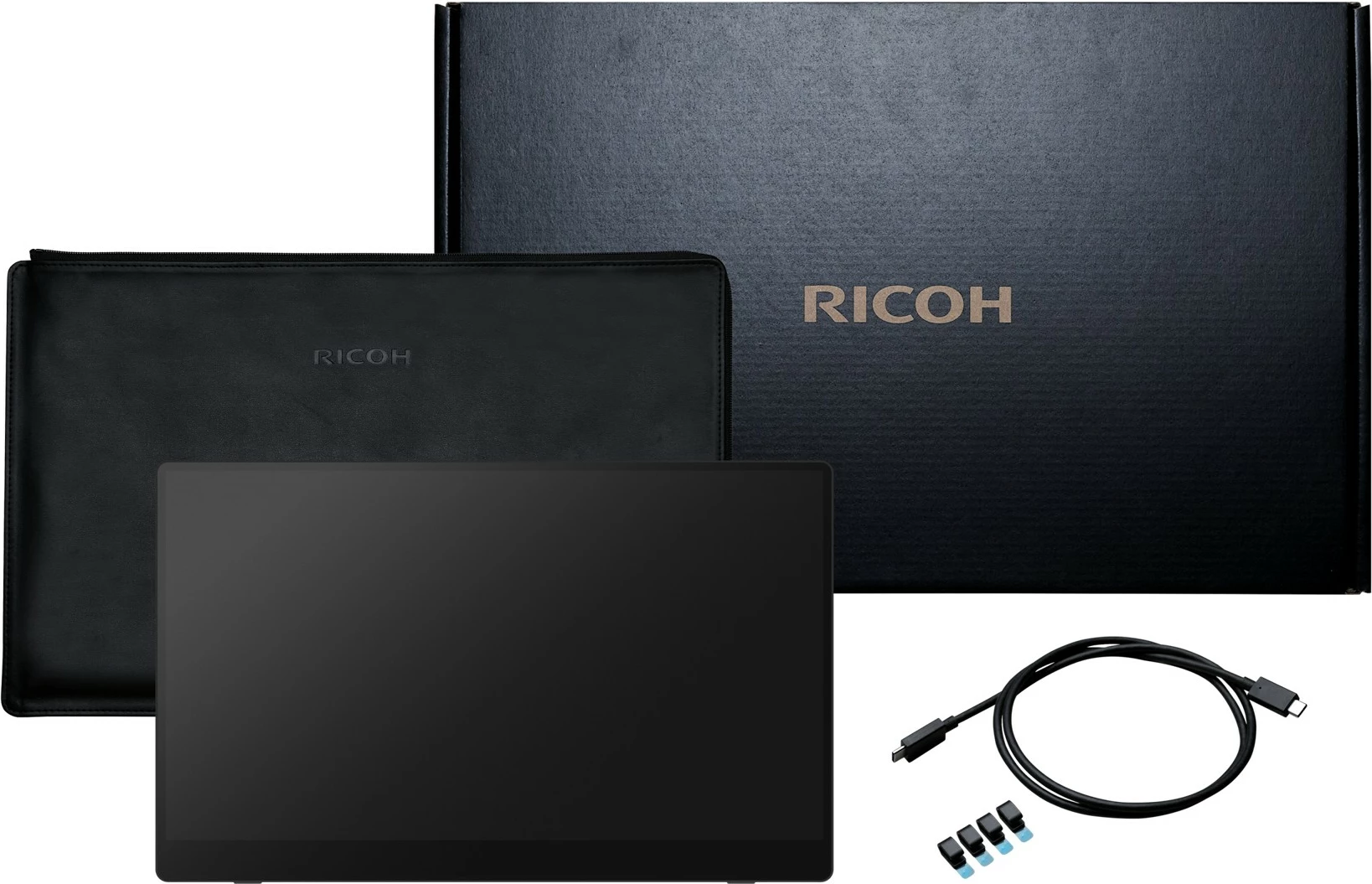 Monitor portativ Ricoh 150BW, OLED 15.6", Full HD, Touchscreen, i zi