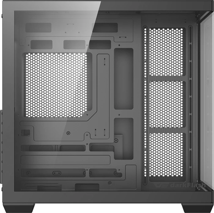 Kasë DarkFlash C280 midi tower me 7 ventilatorë, e zezë