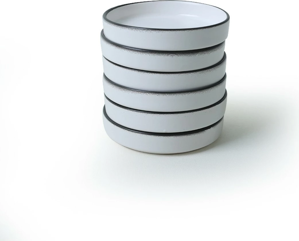 Set tasash për salcë, 6 copë, ngjyrë e bardhë mat, Hermia Concept, X00019024