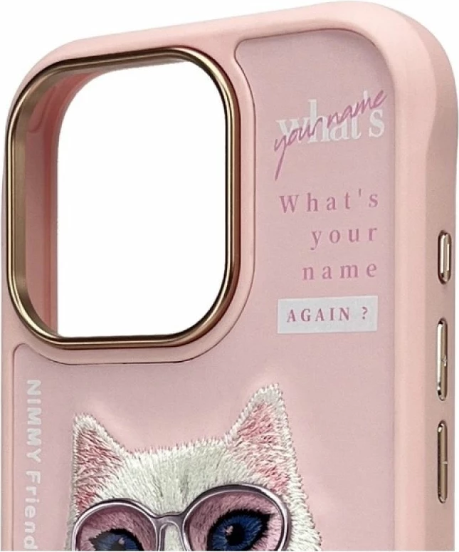 Kutia për iPhone Nimmy Cool&Cute 2.0 Cat, rozë