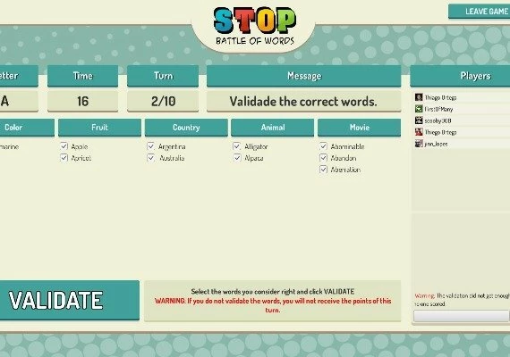 Stop Online: Battle of Words EN/DE/PL/CS/NL/PT/ES/TR Global