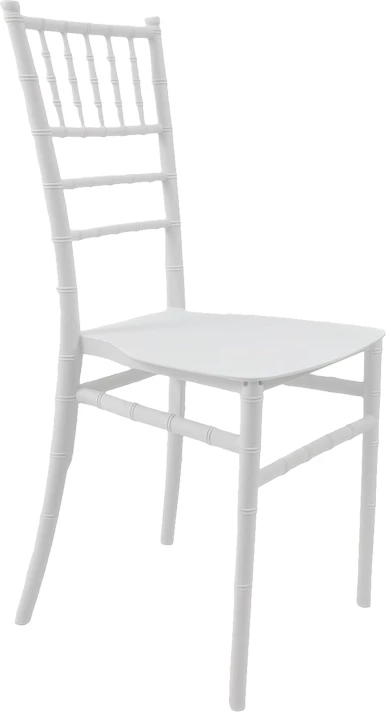 Karrige Tiffany I, polipropilen, ngjyrë e bardhë, 38.5x46.5x87cm