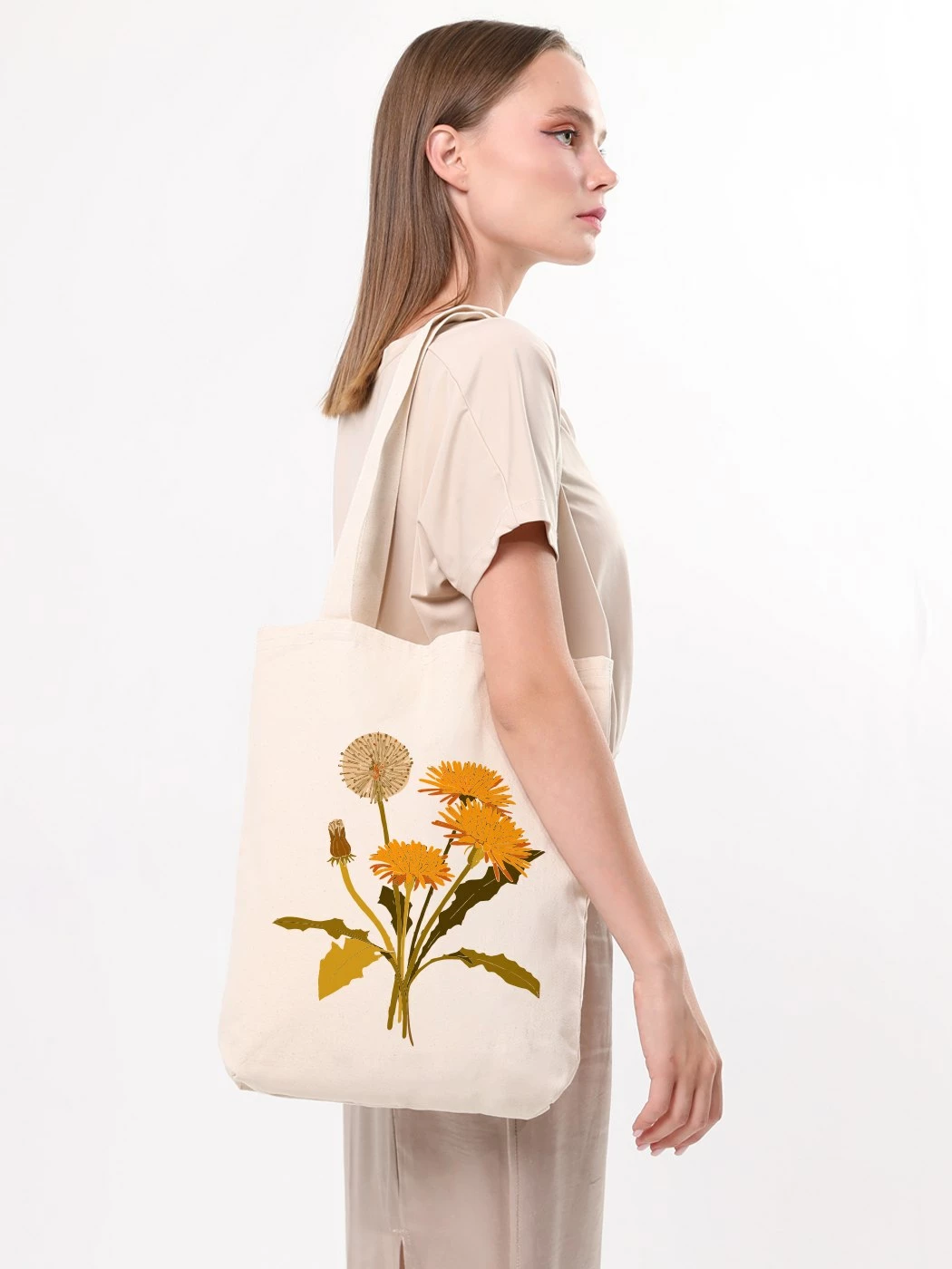 Qese tote Zoozie Bags, 1981, ngjyrë krem