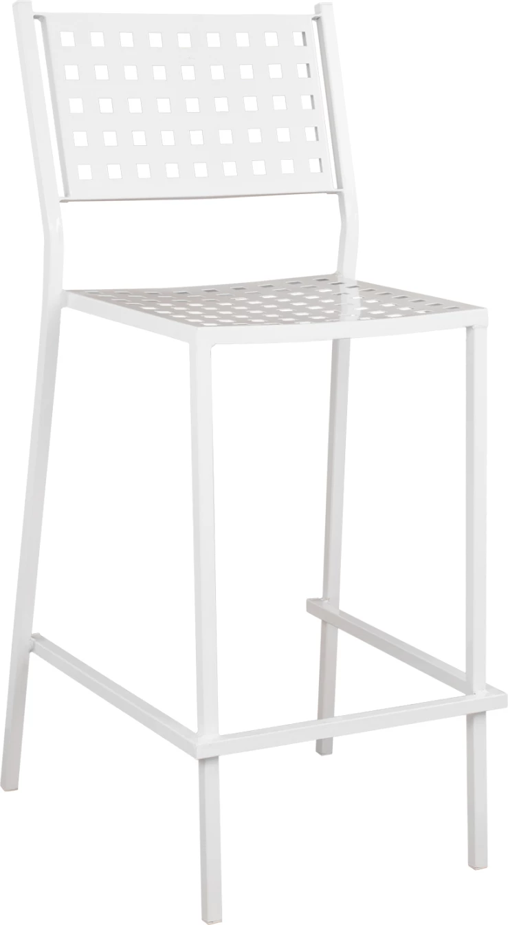 Karrige për bar Olympias Metalike FH5528.02 ngjyrë e bardhë 47x58x111 cm