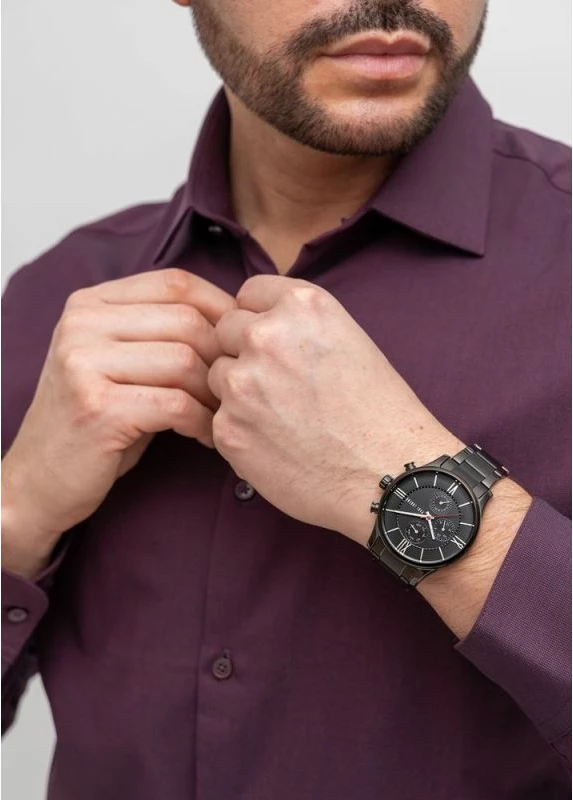 Orë dore për meshkuj Paul Lorens, e zezë