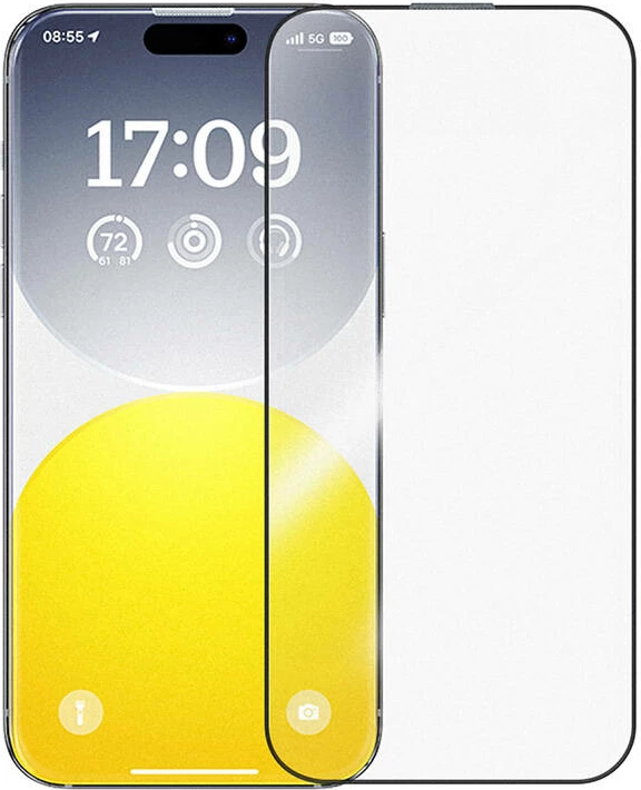 Xham i temperuar Baseus Crystalline Anti-Glare për iPhone 15 Plus, Transparent
