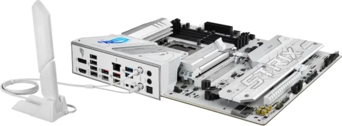 Pllakë amë ASUS ROG STRIX B860-A GAMING WIFI, DDR5, LGA1851, ATX, Wi‑Fi 7, 2.5GbE, USB4, e bardhë