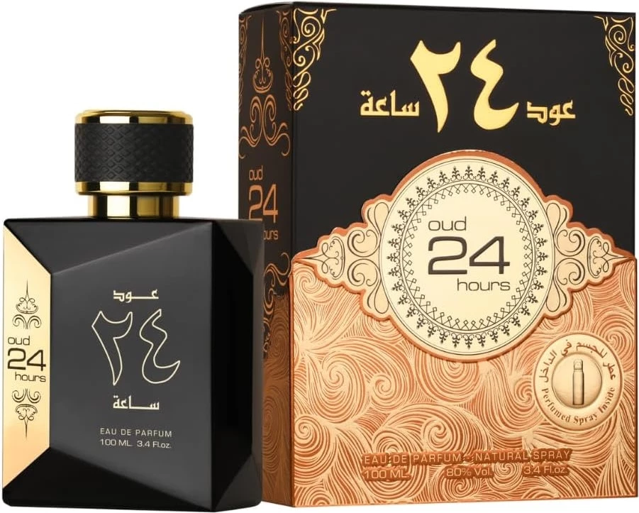 Eau de Parfum dhe deodorant spray unisex Ard al Zaafaran Oud 24 Hours, 100ml + 50ml