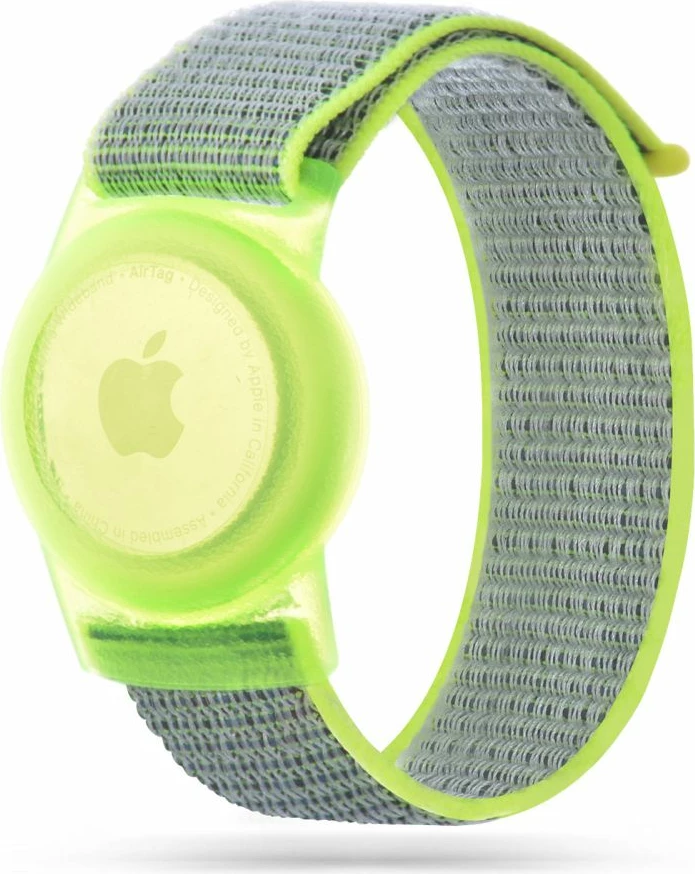 Rrip dore najloni Tech-Protect për fëmijë, për Apple AirTag, Jeshil