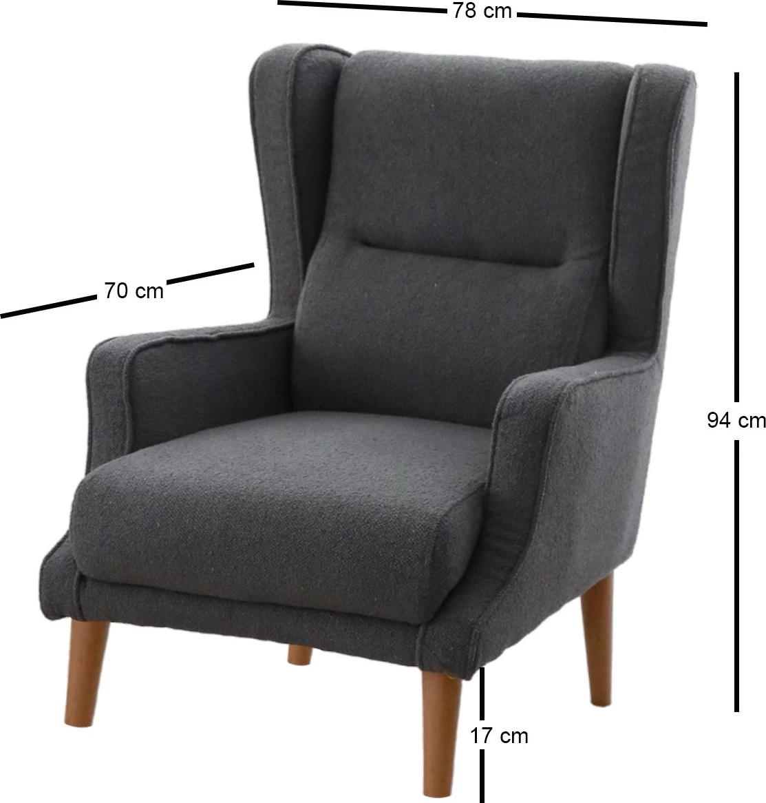 Karrige krahu Atelier del Sofa, Klam, fume