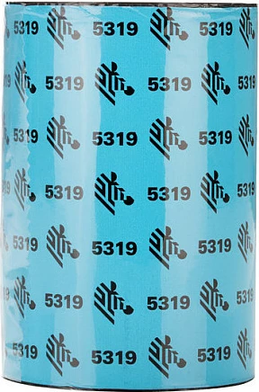 Ribon wax për printer etiketa Zebra 2300, 74 m, 57 mm, bërthamë 12 mm, i zi