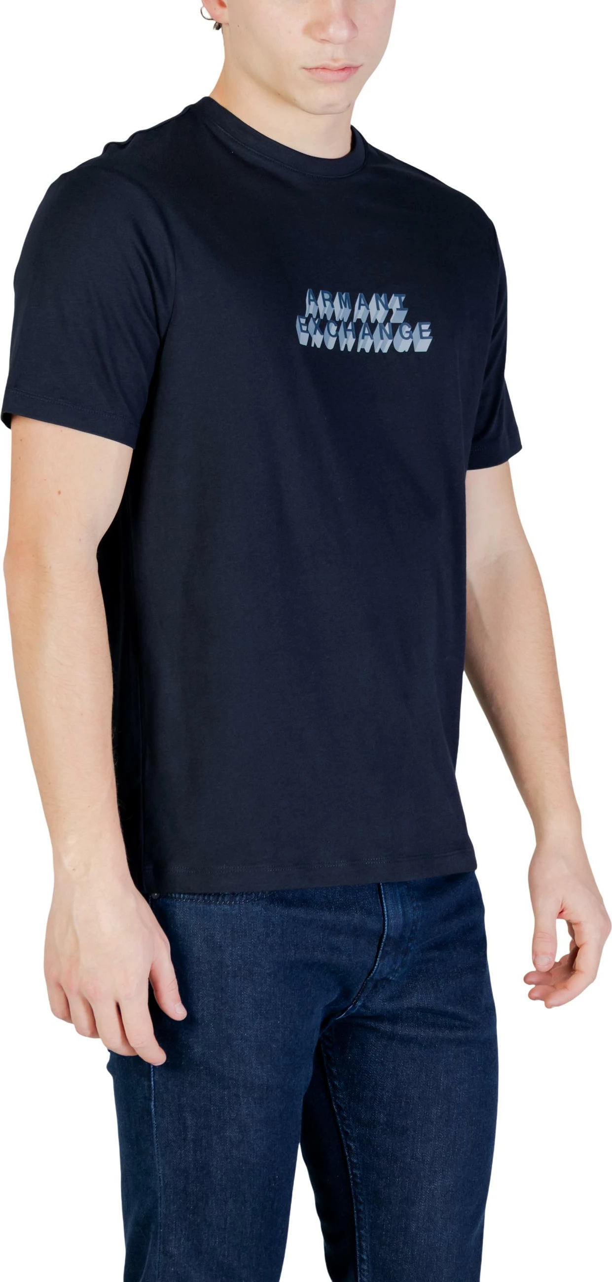 Maicë për meshkuj Armani Exchange XM002779 AF10358, blu e errët [Madhësia: XS]