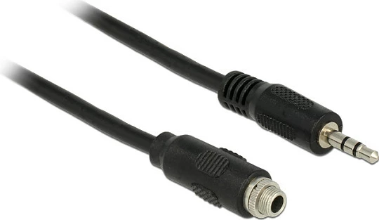 Kabllo zgjatëse audio DeLOCK 3.5mm stereo (M-F), 1 m, e zezë