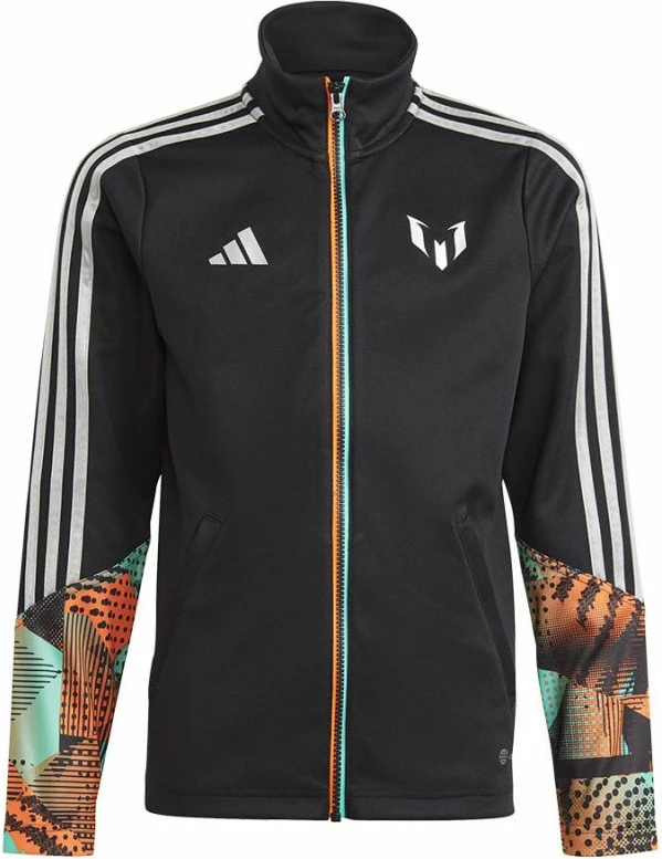 Xhaketë stërvitjeje për djem adidas, e zezë