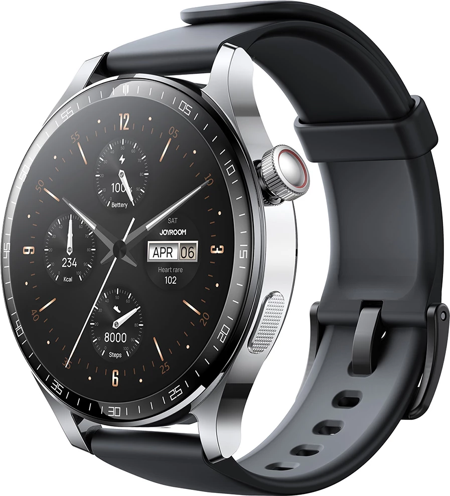 Smartwatch Joyroom JR-FC2 Pro, 1.46", Bluetooth, 350mAh, argjendtë, me rripa lëkure dhe silikoni