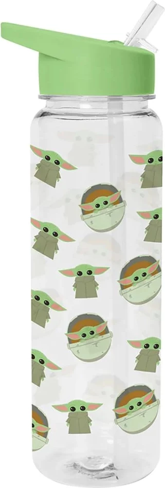 Bidon Pyramid Star Wars The Mandalorian The Child 700ml, transparent me kapak të gjelbër