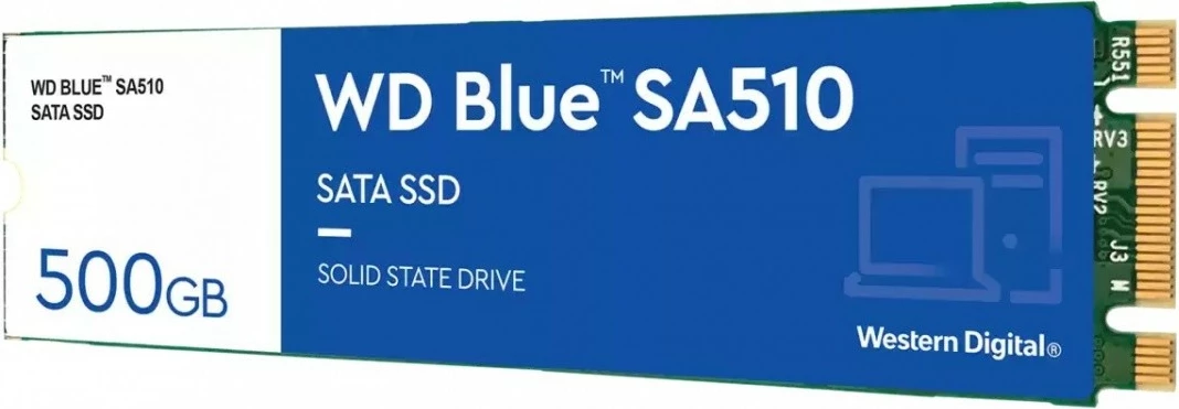 SSD Western Digital Blue SA510, 500GB, M.2 2280, SATA III
