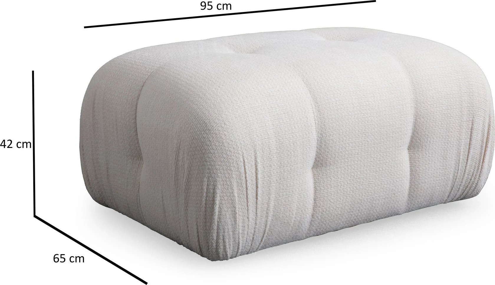 Puf Atelier del Sofa, i bardhë, Petite