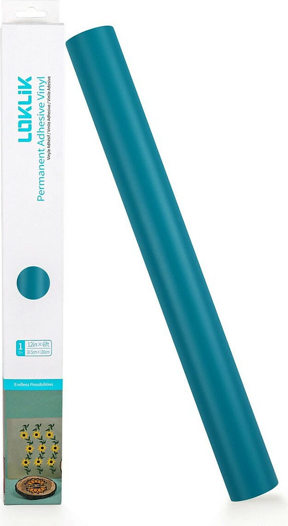 Folie vinili ngjitëse permanente LOKLiK, matte, 30.5 x 180 cm, Aquamarin (Teal)