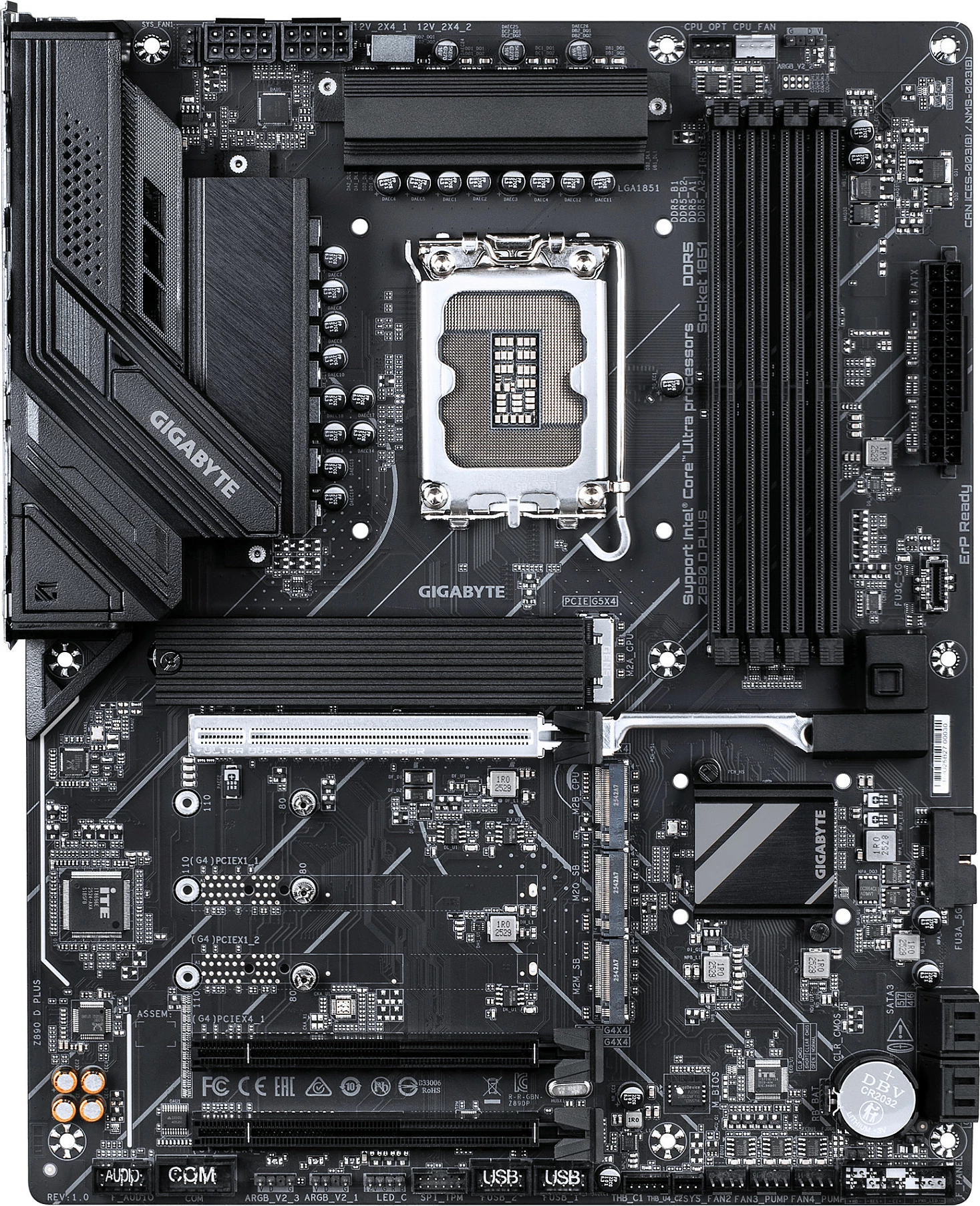 Pllakë amë Gigabyte Z890 D PLUS, Socket LGA1851, 1x DisplayPort