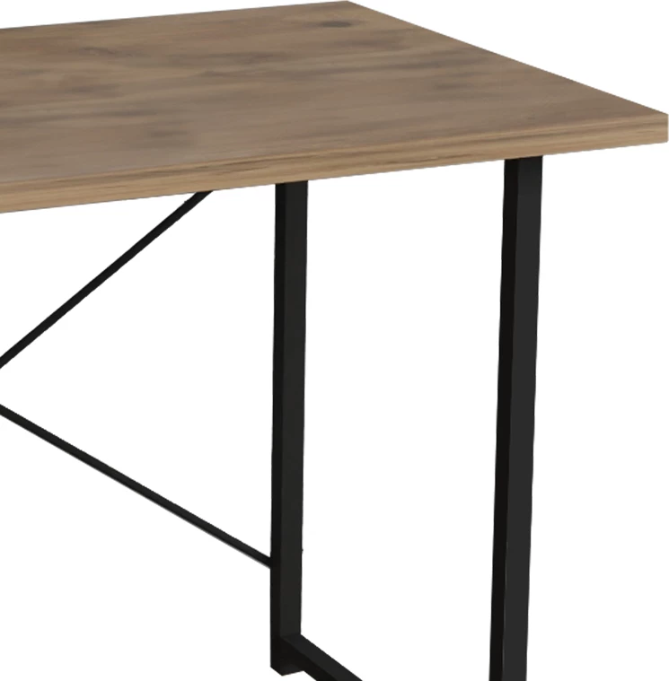 Tavolinë studimi Ustando melaminë lisi-metal i zi 90x60x72cm