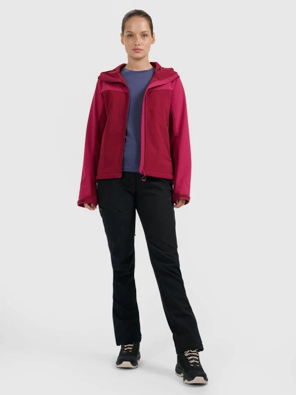 Jakne softshell për femra 4F, e kuqe
