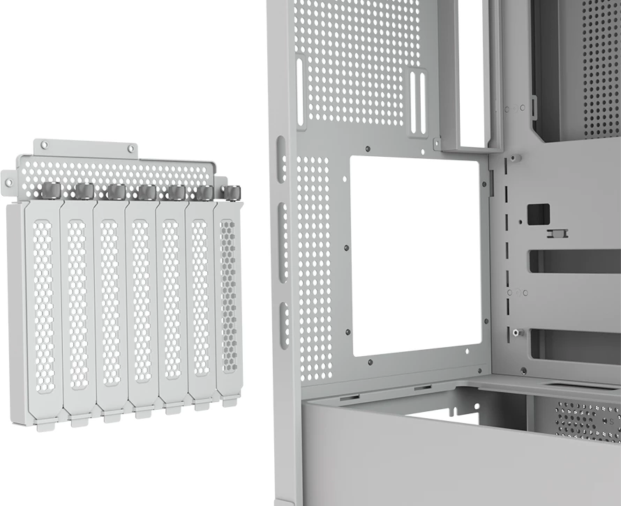 Kasë COUGAR FV270 Midi Tower, Tempered Glass, ATX/E-ATX, RGB, e bardhë