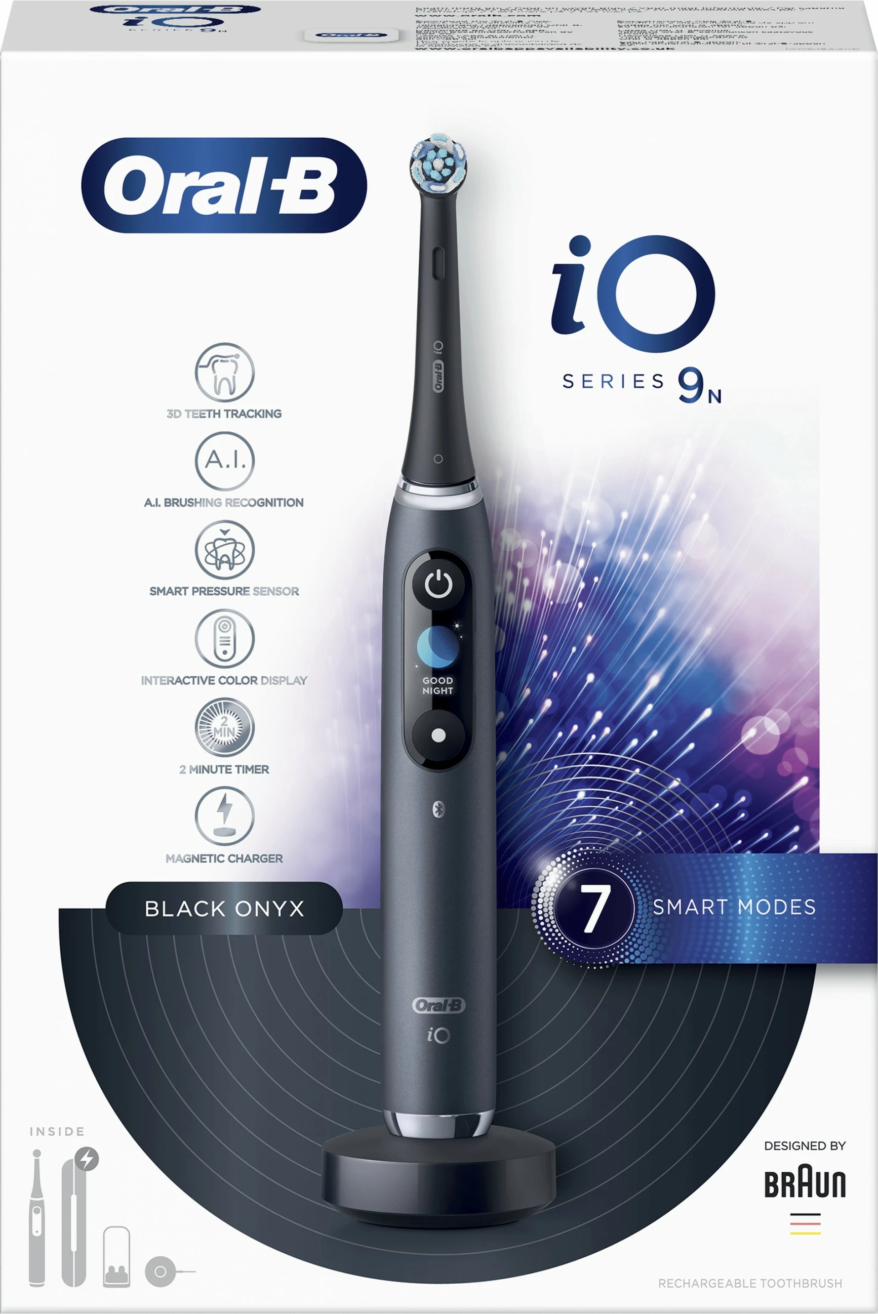 Furçë dhëmbësh elektrike Oral-B iO Series 9n, 7 modalitete, Bluetooth, e zezë