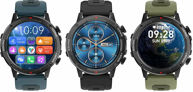 Smartwatch Tracer SMR11 Hero 1.39\" 360x360 IPS, Bluetooth 5.2, IP67, zi, set me 3 rripa