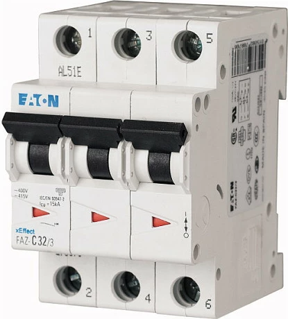 Siguresë automatike Eaton FAZ-C16/3, 3-pol, 16A, 240V