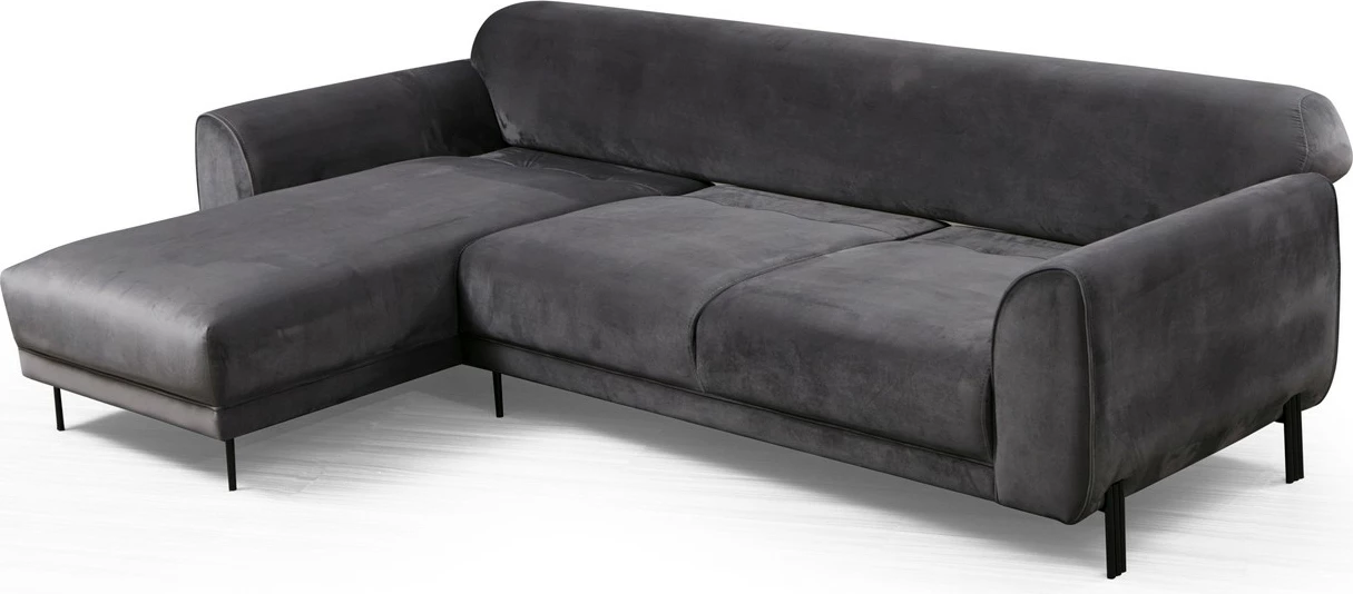 Kënd divan-krevat Atelier del Sofa, këndi majtas, anthracite