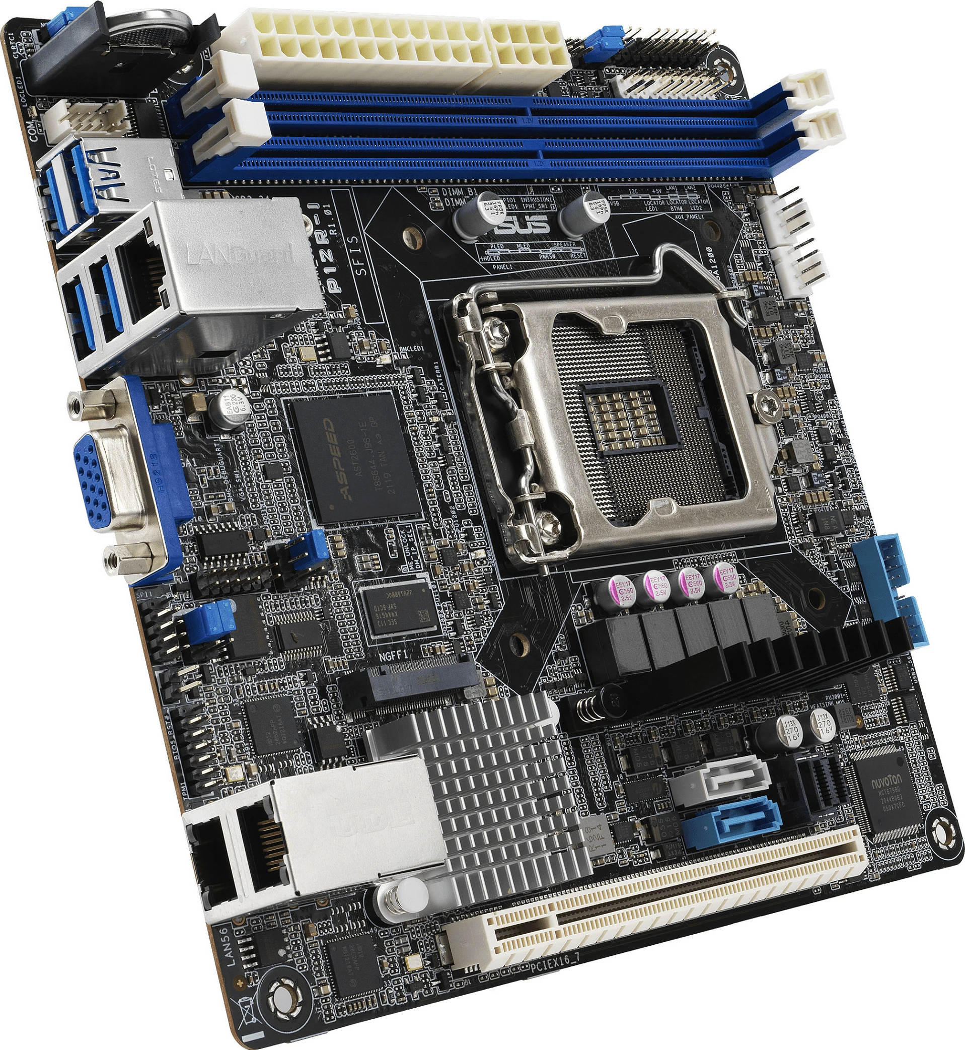 Pllakë amë ASUS P12R-I/ASMB10, LGA1200, Intel C252, DDR4 deri 64GB, 3x LAN