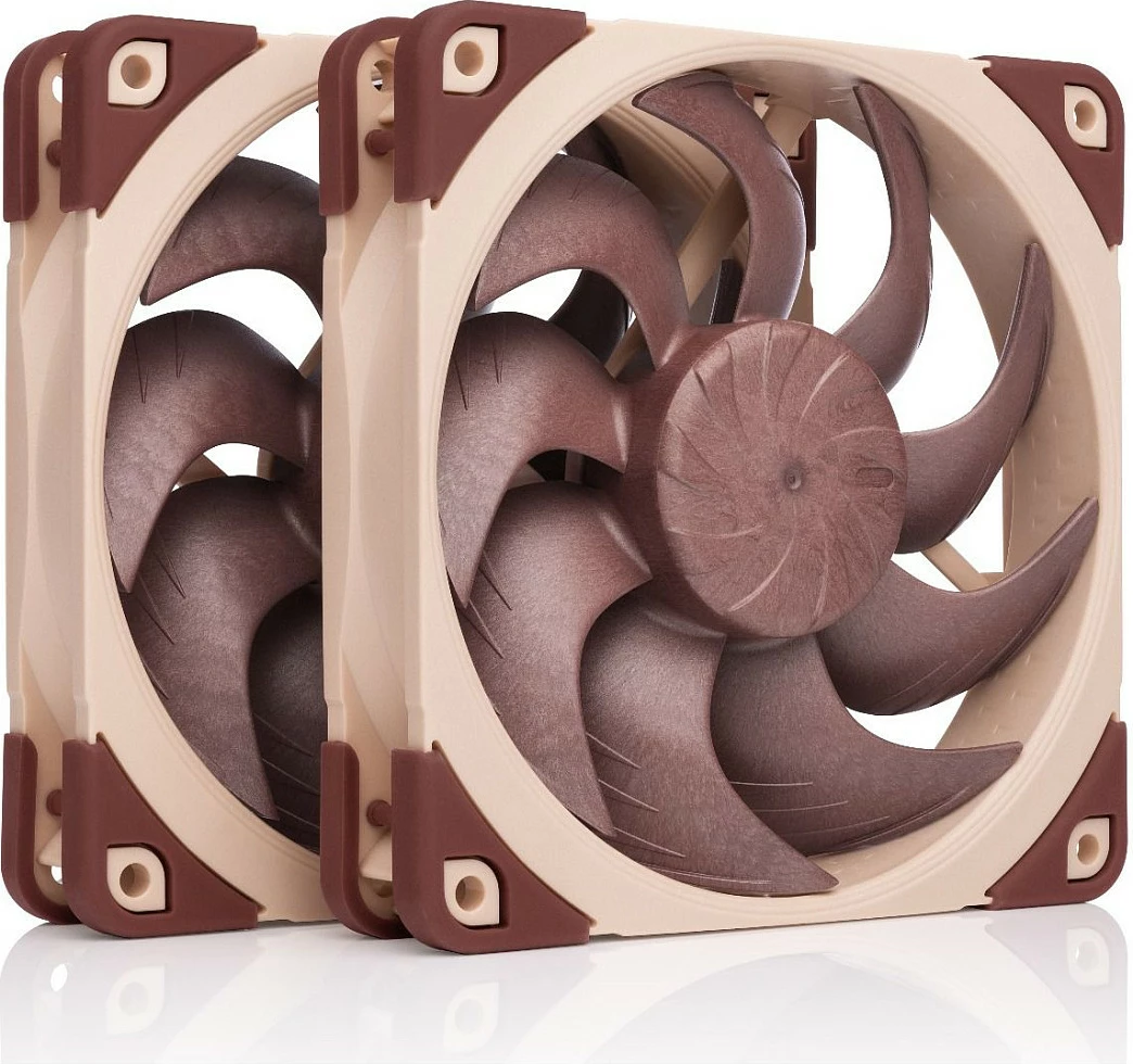 Ventilator ftohës Noctua NF-A12x25 G2 PWM Sx2-PP, 120mm, 2 copë, 1800 RPM, bezhë