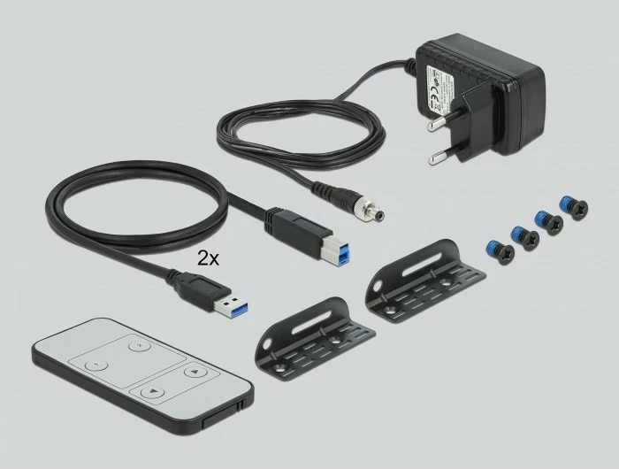 Switch KVM HDMI DeLOCK 4K 60Hz, 2 porta, USB 3.0, i zi