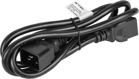 Kabllo zgjatëse Armac IEC C19 në C20 1.5m, e zezë