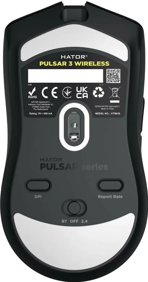 Maus wireless Hator Pulsar 3 HTM630, RGB, i zi