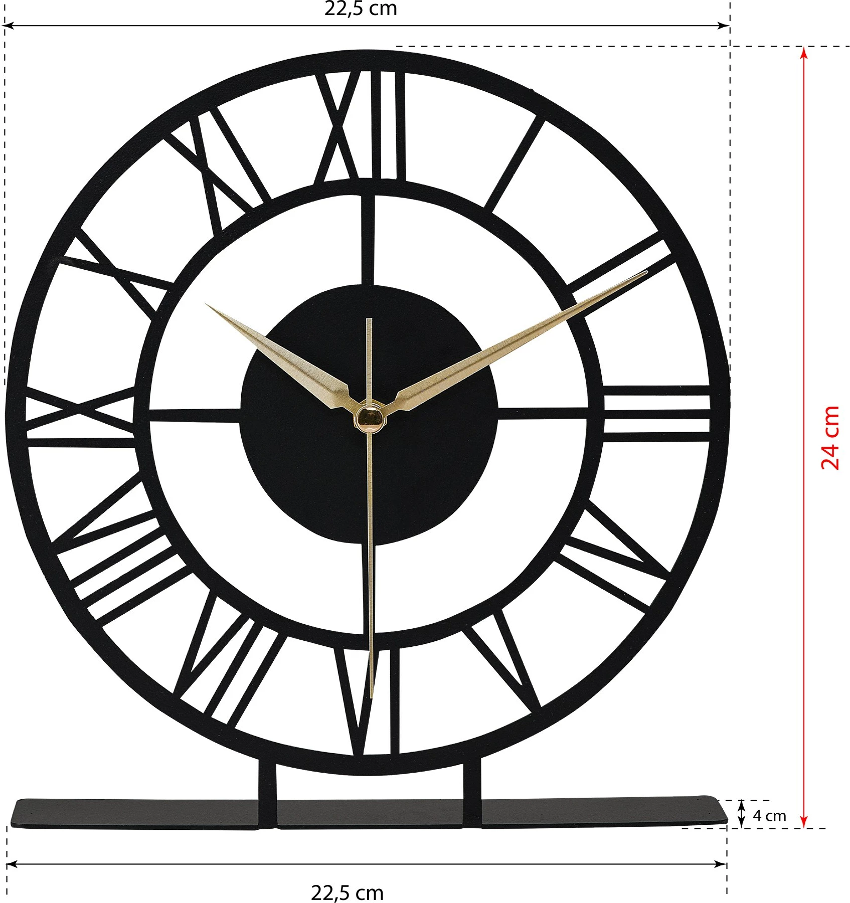 Orë dekorative Aberto Design, romake, e zezë